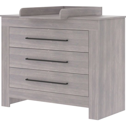 Bebies First Commode / Verzorgingstafel Baby Nevada - Grijs /Zwart