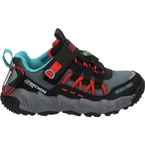 Skecher Velocitrek Pro Scout jongens sneaker - Zwart rood - Maat 32