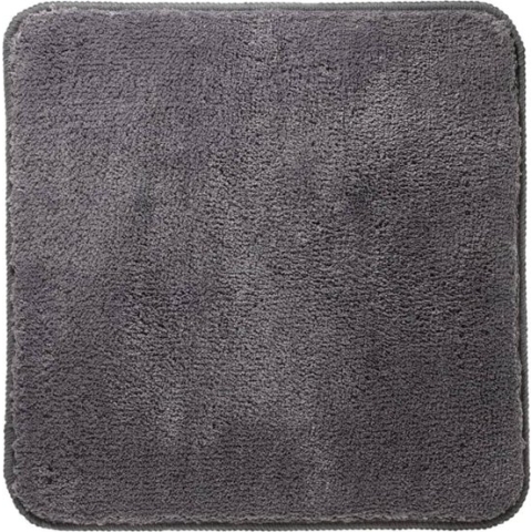 Sealskin Angora - Badmat 60x60 cm - Polyester - Donkergrijs
