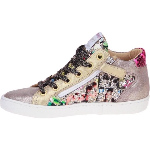 Pom d'Api Top Zippy Gouden Sneaker