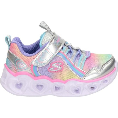 Skechers Rainbow Lux meisjes sneaker - Zilver - Maat 35