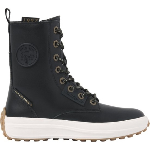 Vingino Rebecca hi Veterboot - Meisjes - Deep black - Maat 38