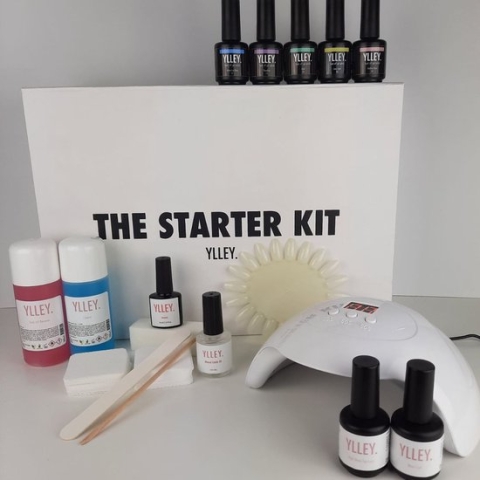 YLLEY -Starterkit Pastel - Starterspakket - Gellak - Topcoat - Basecoat - UV LED Lamp - Manicure - Pastel kleuren