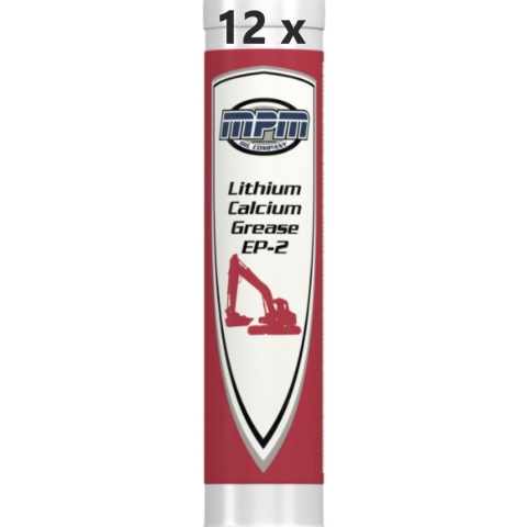 Vetpatroon met lithium calcium grease ep2 smeervet - 12 stuks