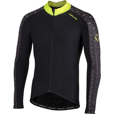 Nalini Jersey  Fietsshirt - Maat M  - Vrouwen - zwart/groen