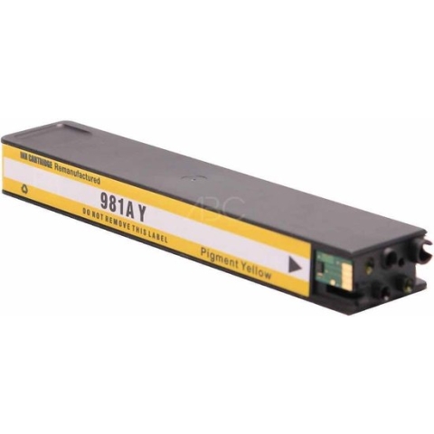 ABC huismerk inkt cartridge geschikt voor HP 981X geel voor HP Pagewide Enterprise Color 550 Series 556dn 556dna 556xh 556xha HP Pagewide Enterprise Flow MFP 580 586 586dn 586dna 586f 586fda 586z 586z