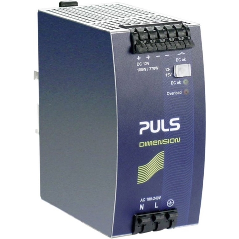 PULS DIMENSION QS10.121 DIN-rail netvoeding 12 V/DC 15 A 180 W Aantal uitgangen: 1 x Inhoud: 1 stuk(s)
