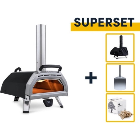 Ooni SUPERSET Karu 16 hout of houtskool gestookte pizzaoven