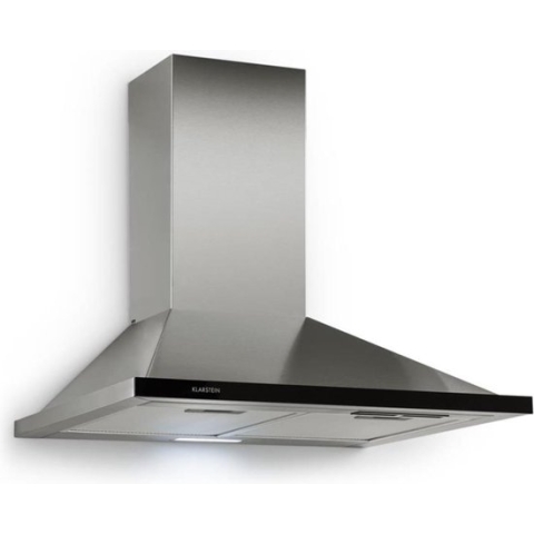 Galina afzuigkap afvoersysteem 60 cm 350 m³/h LED rvs acrylglas