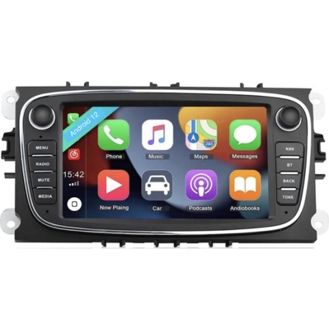 Autoradio voor Ford Focus/Mondeo/C-MAX/S-MAX 2008-2011 Android 12 2G/32G CarPlay/Android/WiFi/GPS/RDS/DSP