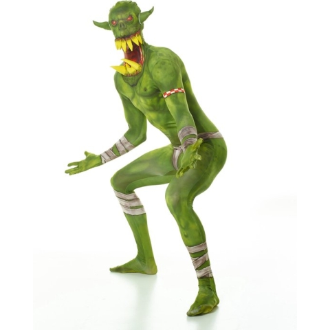 "Groene Ork Morphsuits™ kostuum voor volwassenen - Verkleedkleding - large"