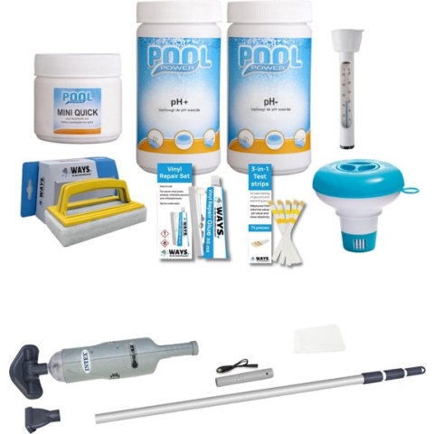 WAYS - Zwembad Onderhoud - Pakket Small & Zwembadstofzuiger