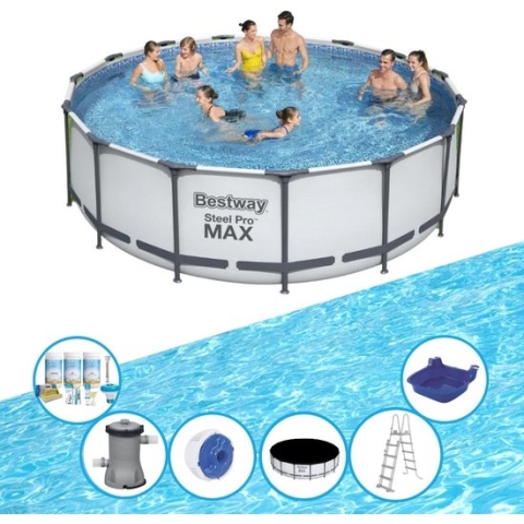 Bestway Zwembad Steel Pro MAX - Met accessoires - 457x122 cm