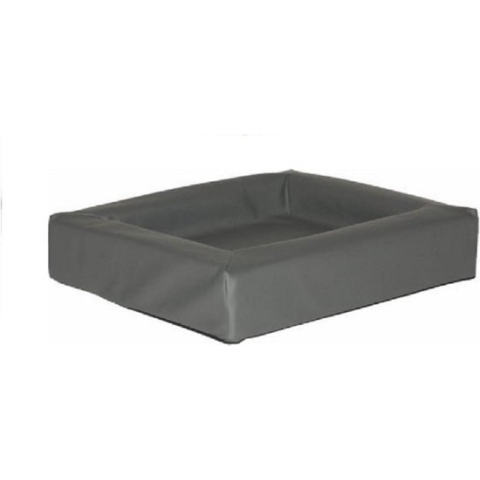 Topmast Loungemand Hondenmand Hondenbed  kunstleer opstaande rand-Antraciet 100x80cm