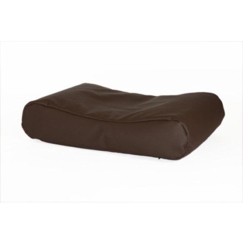 Hondenkussen Deluxe leatherlook bruin 80x55x15 cm