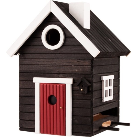Wildlife Garden Vogelhuisje & Voederhuis - Zwart