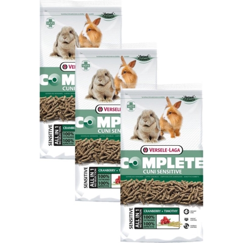 Versele-Laga Complete Cuni Sensitive - Konijnenvoer - 3 x 1.75 kg