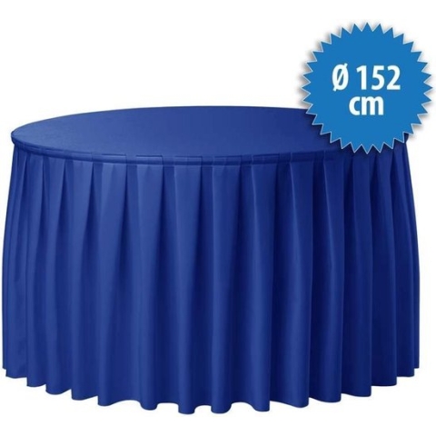 Combiskirting Boxpleat 250% - Ø152cm - Blauw
