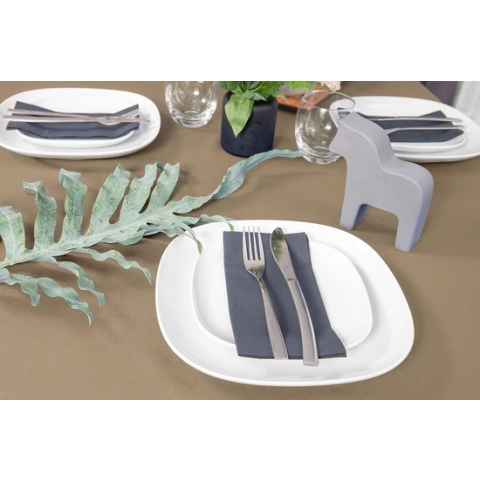 Tafelkleed tafelloper tafellaken tafellinnen tafeldecoratie tafellaken kleur en grootte naar keuze (beige, tafelkleed - 140 x 220 cm)