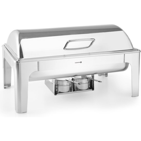 Hendi Chafing Dish - Mirror Finish - GN 1/1 - 9 Liter - Au Bain Marie Buffetwarmer - Warmhoudschaal - 57x40,5x(H)32cm