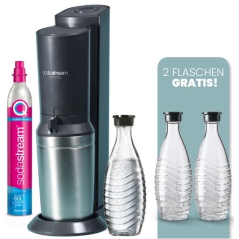 SodaStream Crystal 3.0 - Megapack - Black - Met 3 flessen