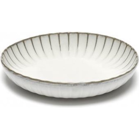 Bord Diep Inku Wit 23 cm Sergio Herman for Serax 2st.