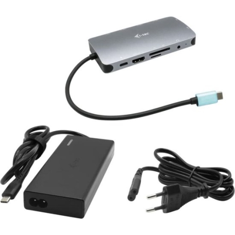USB Hub i-Tec C31NANOVGA77W Silver Black