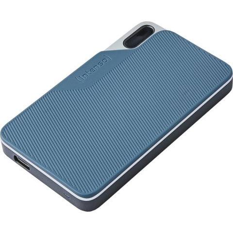 (Intenso) Rugged portable SSD TX100 500GB - USB 3.2 5 Gbit/s - schokbestendig - grijs/blauw (3826450)