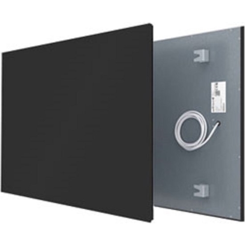 Ecaros Zwart Satijn Glas Paneel 400 Watt 60 x 60 CM |  Infrarood verwarmingspaneel / krijtbord
