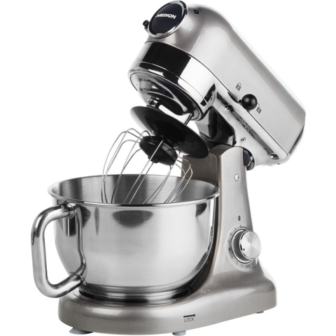 Medion MD 16480 - Keukenmachine - Keukenrobot - 1000W - 8 Snelheden - Foodprocessor met RVS mengkom - Zilver