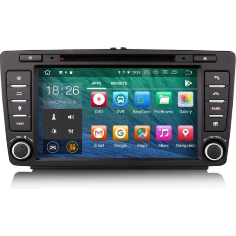 Touchscreen Android autoradio navigatie voor Skoda Octavia 2009-2012 Met ingebouwde wifi,