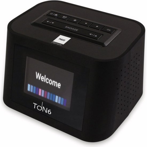 TON6 internet/FM radio (zwart)