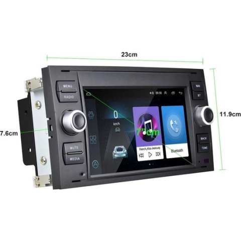 Ford Fiesta Focus C-Max S-Max Galaxy Fusion Connect Android 8.1 navigatie Bluetooth USB WiFi