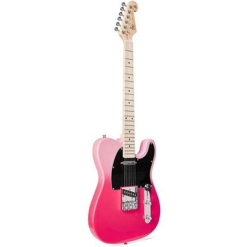 Elektrische gitaar SX Modern Series Pink Twilight SEM2/PT incl. Gigbag