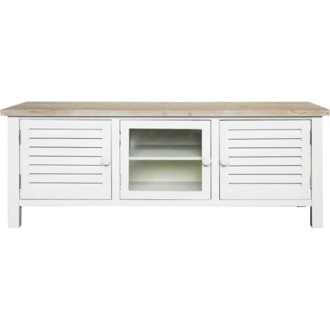 Tv-meubel DKD Home Decor Spar Wit Hout MDF 120 x 40 x 45 cm