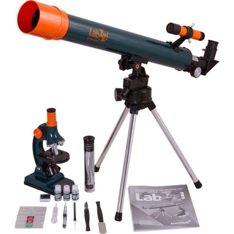 Microscoop & Telescoop Set - Microscoop - Telescoop - Sterren kijken - Micro Organismen bestuderen - Ontdeken - Biologische Microscoop - Astronomisc - Sterrenkunden - Kids
