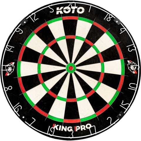 KOTO Pro Edition Dartbord, Sisal Kork Dartboard, Toernooi Dartbord met Braziliaans sisal, Incl. Montagesysteem, Dartspel Beginners & Ervaren spelers