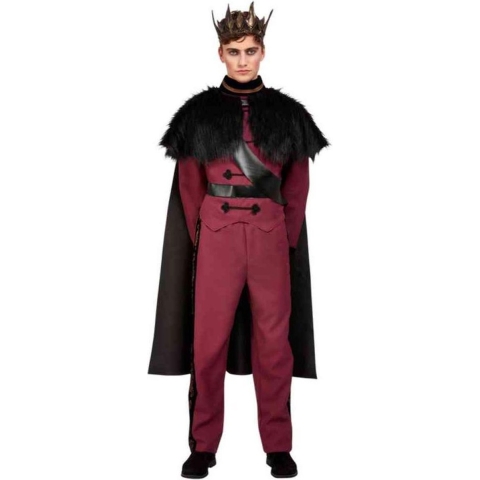 Smiffy's - Game of Thrones Kostuum - Elegante Donkere Prins - Man - Rood, Zwart - Large - Carnavalskleding - Verkleedkleding