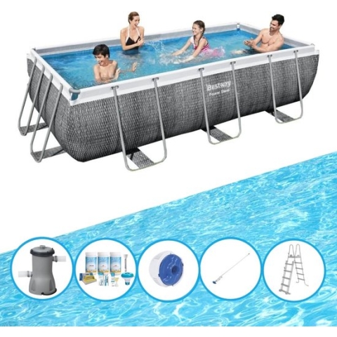 Bestway Zwembad Power Steel - Zwembadset - 404x201x100 cm