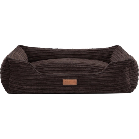 Dog's Lifestyle hondenmand Supersoft Rib Bruin 90cm