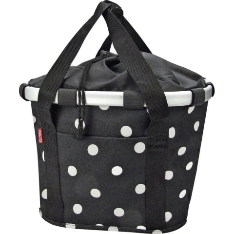 Mand reisenthel zwart dots klickfix - ZWART