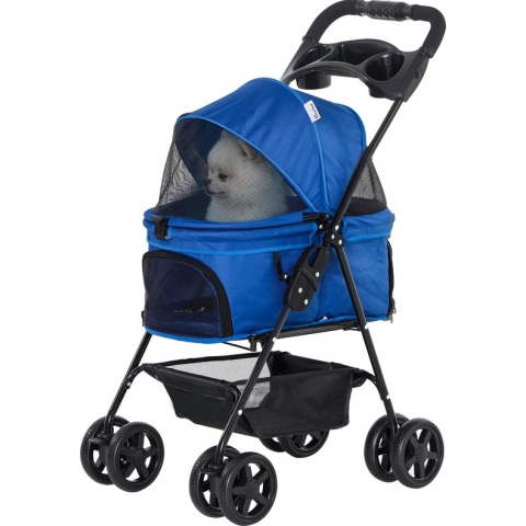 PawHut Hundewagen mit Becherhalter D00-127