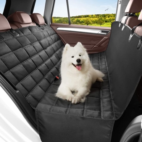 Hondendeken, 4-in-1, 100% waterdicht, voor auto's, vrachtwagens en SUV's, krasbestendig, antislip autodeken voor hond en achterbank