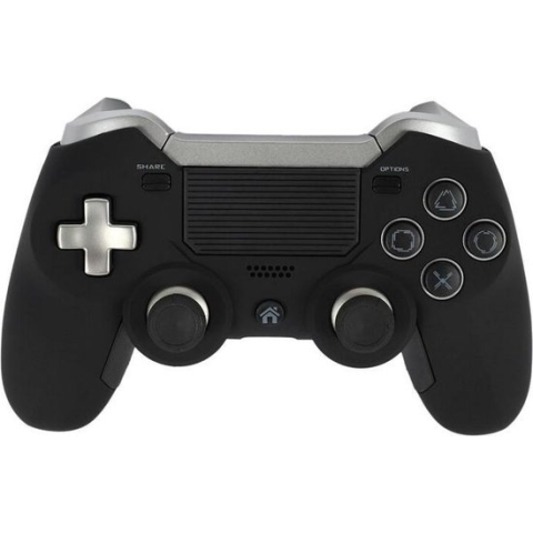 DrPhone DBS01 Pro - Draadloze Controller – Ergonomisch – Trilfunctie - Geschikt voor PS4/PS5 Uitbreiding Knoppen FPS - Gaming - Zwart