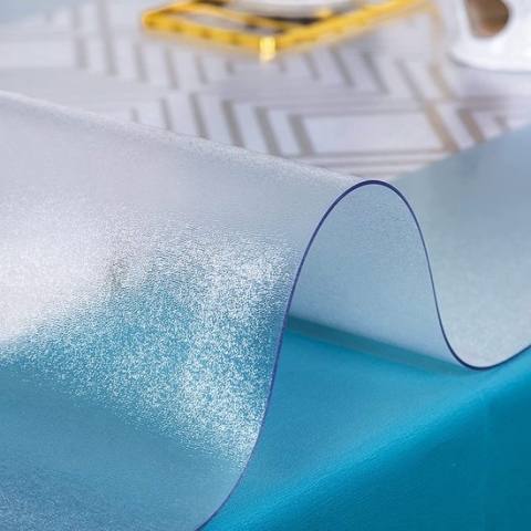 Tafelbeschermer Relief Transparant 100x205CM - 1,5 mm Dikte - Gemakkelijk Schoon te Maken en Waterdicht - Tafelbeschermer - Hoge Kwaliteit - Tafelzeil - Tafelkleden