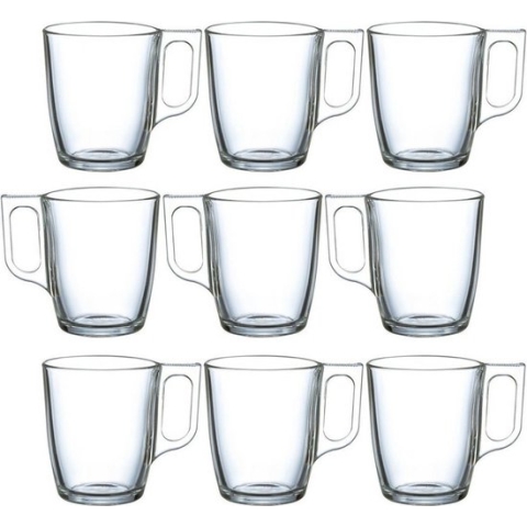 Lunminarc Theeglazen met oor set 18x stuks 250ml - Vaatwasser bestendig
