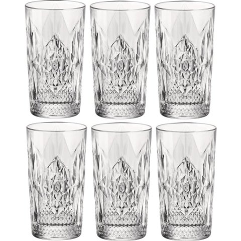 18x Stuks tumbler waterglazen/sapglazen transparant 490 ml - Glazen / drinkglazen