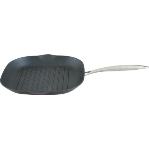Point-Virgule Pan-à-moi Grillpan - Vierkant - Gietijzer - Excalibur coating - 28 x 28 x 3.5cm