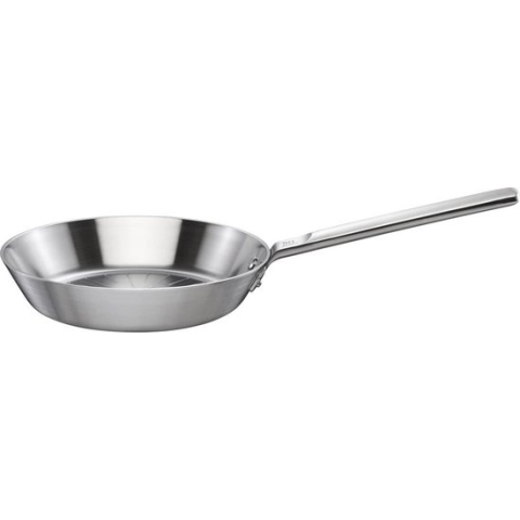 Fiskars Norden RVS Koekenpan 24 cm - Geschikt voor Inductie & Alle Kookplaten - Ongecoat