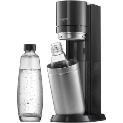 sodastream 1016802490 Machine à gazéifier DUO 1 bouteille en verre de 1 l et 1 boutei...